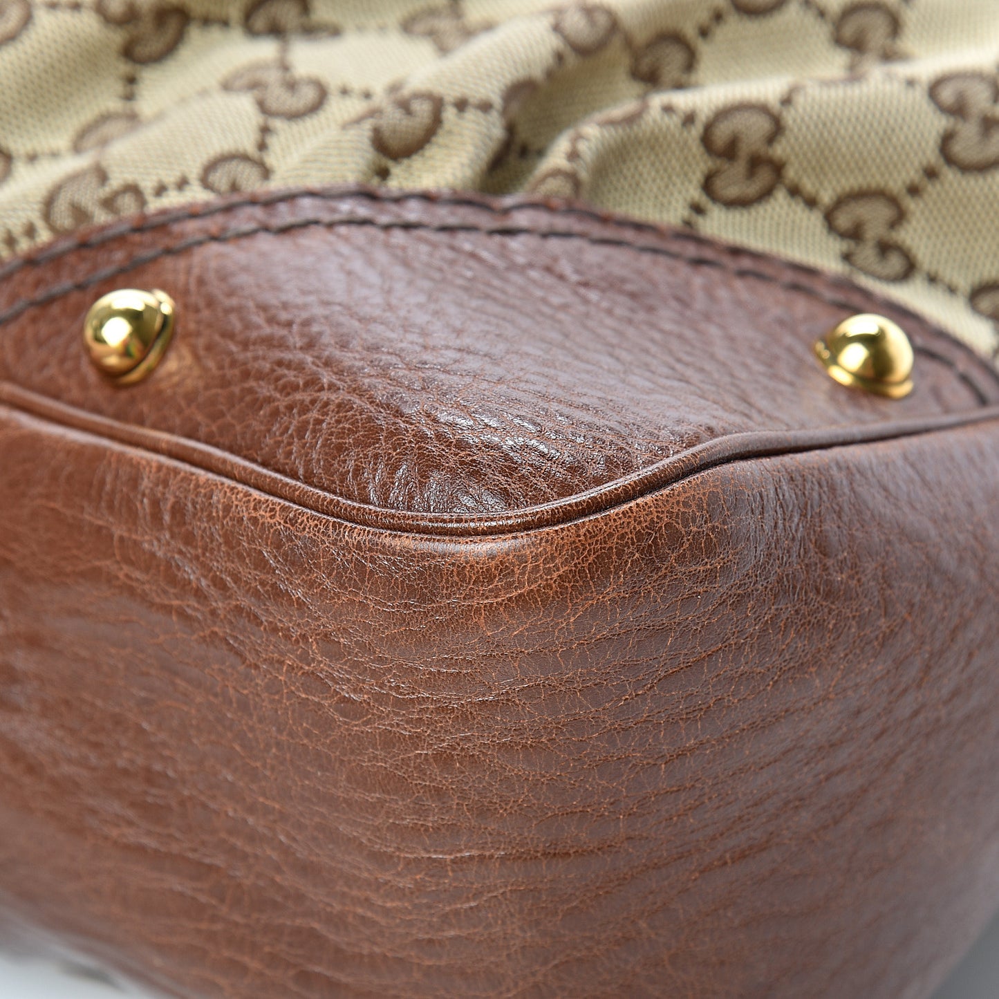 Monogram Medium Jockey Hobo Brown