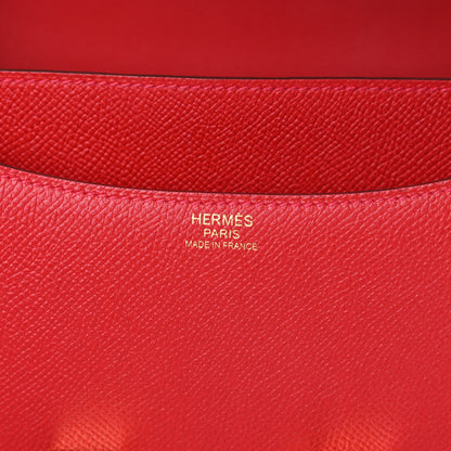 Hermes Epsom Constance 24 Rouge Casaque 6 of 14
