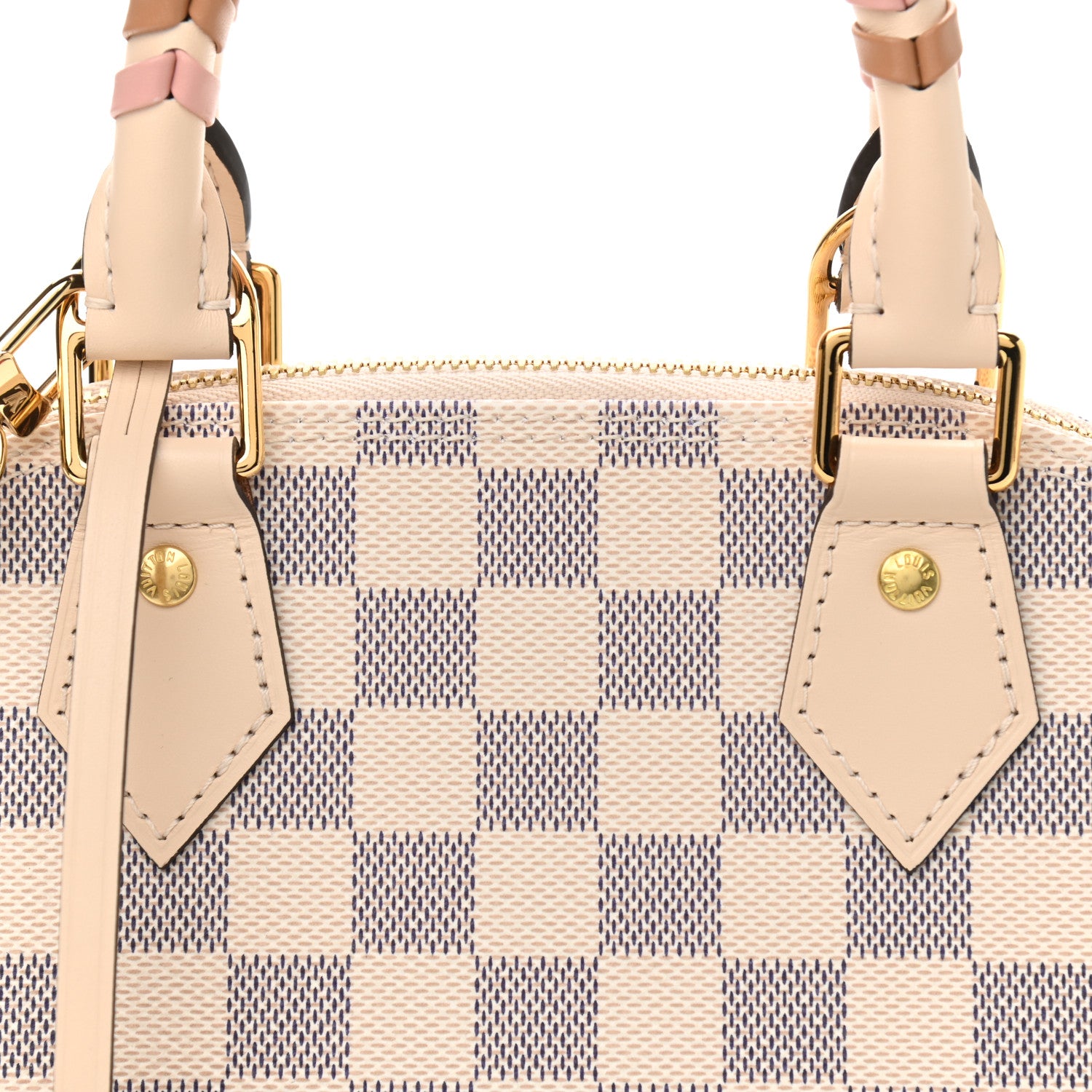 Louis Vuitton Damier Azur Braided Alma BB 6 of 9