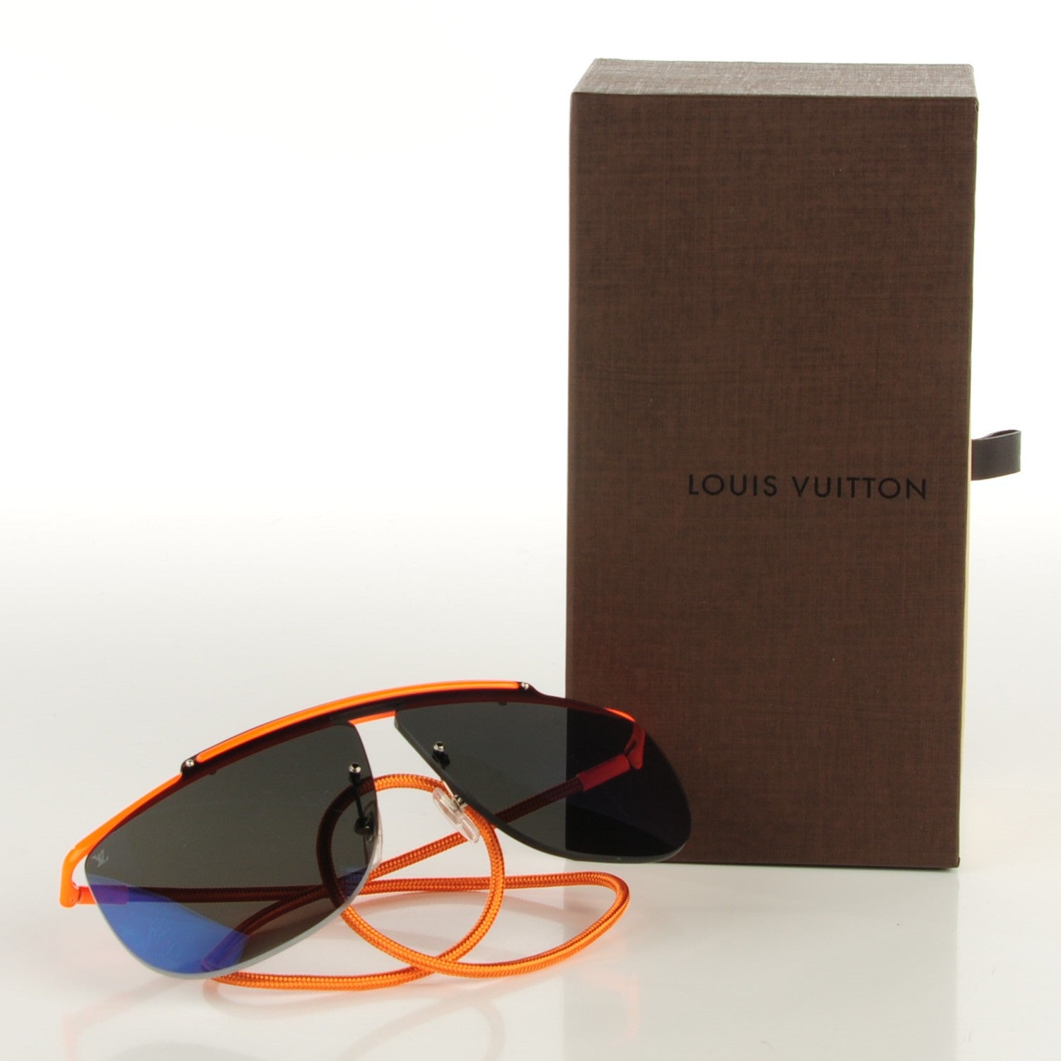 Louis Vuitton Mirrored Dave Sunglasses Z0574U Orange 7 of 7