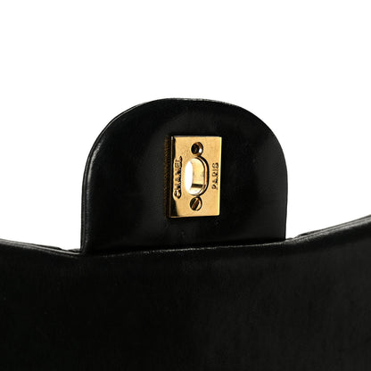 Chanel Lambskin Quilted Jumbo Single Flap Black 7 of 15