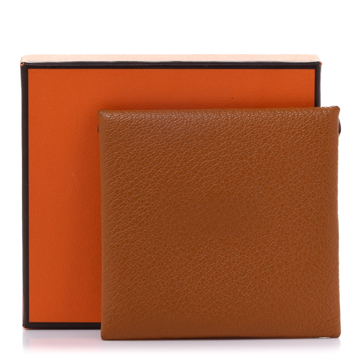 Hermes Chevre Mysore Bastia Verso Coin Purse Caramel Mauve Sylvestre 8 of 8