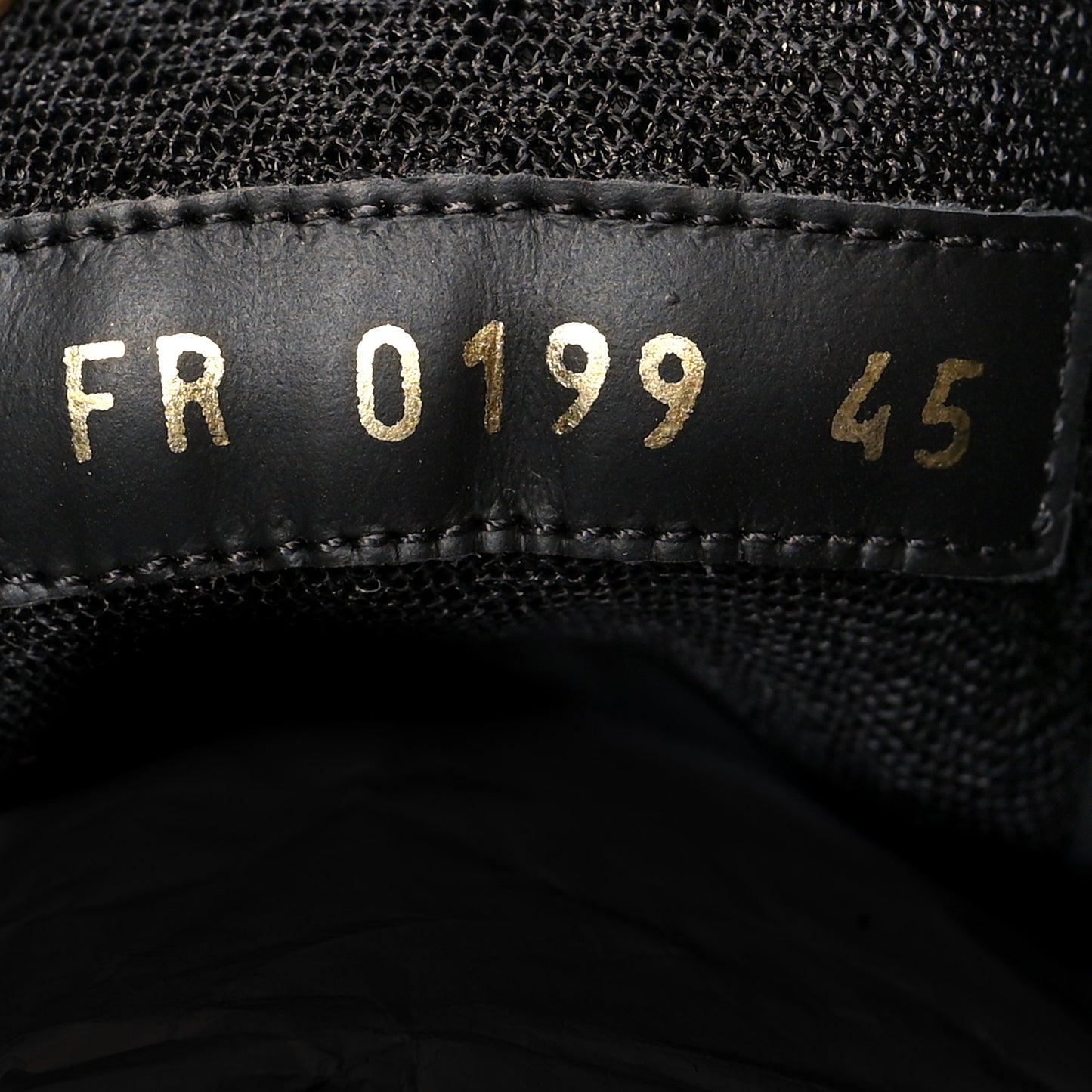 Calfskin Wing Low Top Sneakers 45 Black