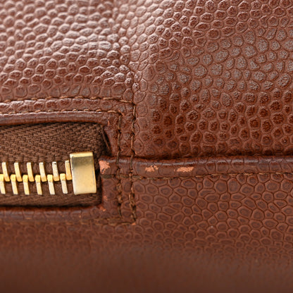 Chanel Caviar Large CC Shoulder Bag Brown 13 of 14