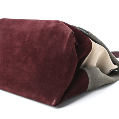 Celine Suede All Soft Shoulder Bag Smoke Burgundy 9 of 9