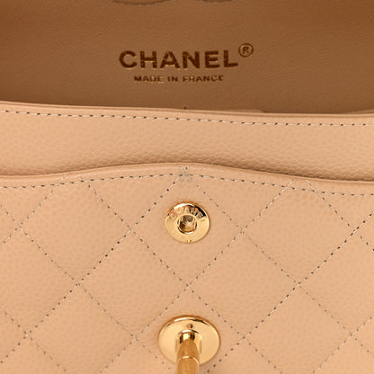 Chanel Caviar Quilted Small Double Flap Beige 12 of 12