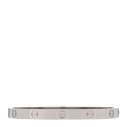 Cartier 18K White Gold LOVE Bracelet 19 2 of 7