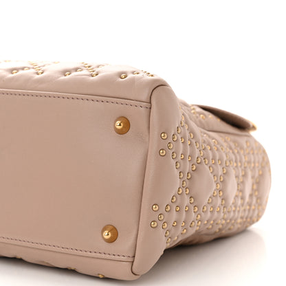 Christian Dior Cannage Studded Medium Supple Lady Dior Light Pink 10 of 14