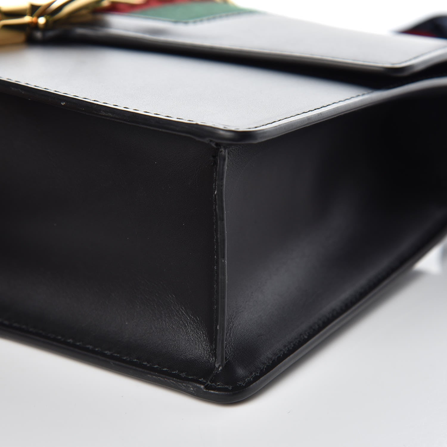 Gucci Calfskin Small Sylvie Shoulder Bag Black 9 of 11