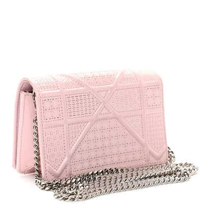 Christian Dior Patent Micro-Cannage Baby Diorama Flap Bag Pale Pink 3 of 13