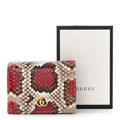 Gucci Snakeskin GG Marmont Card Case 11 of 11