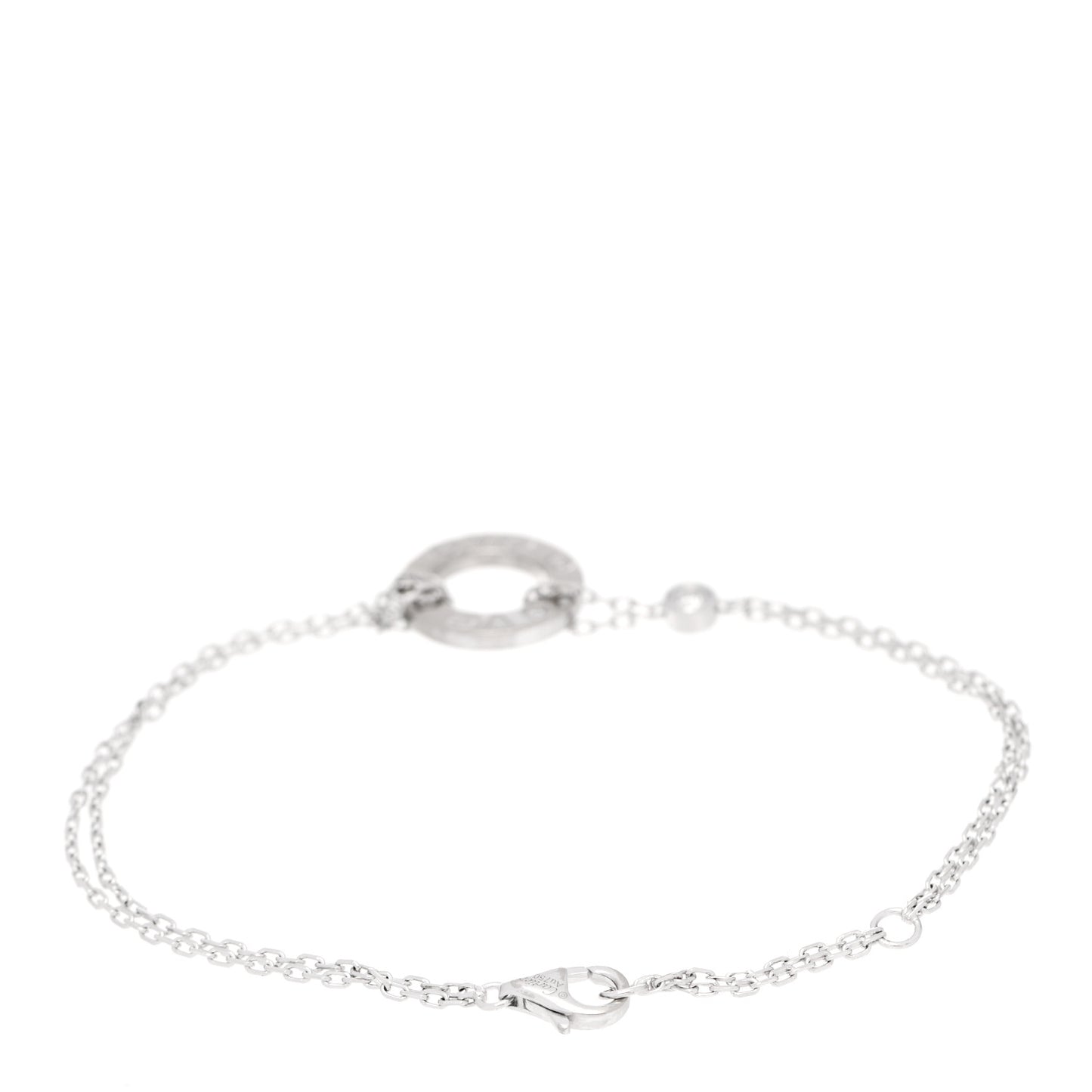18K White Gold Diamond LOVE Bracelet