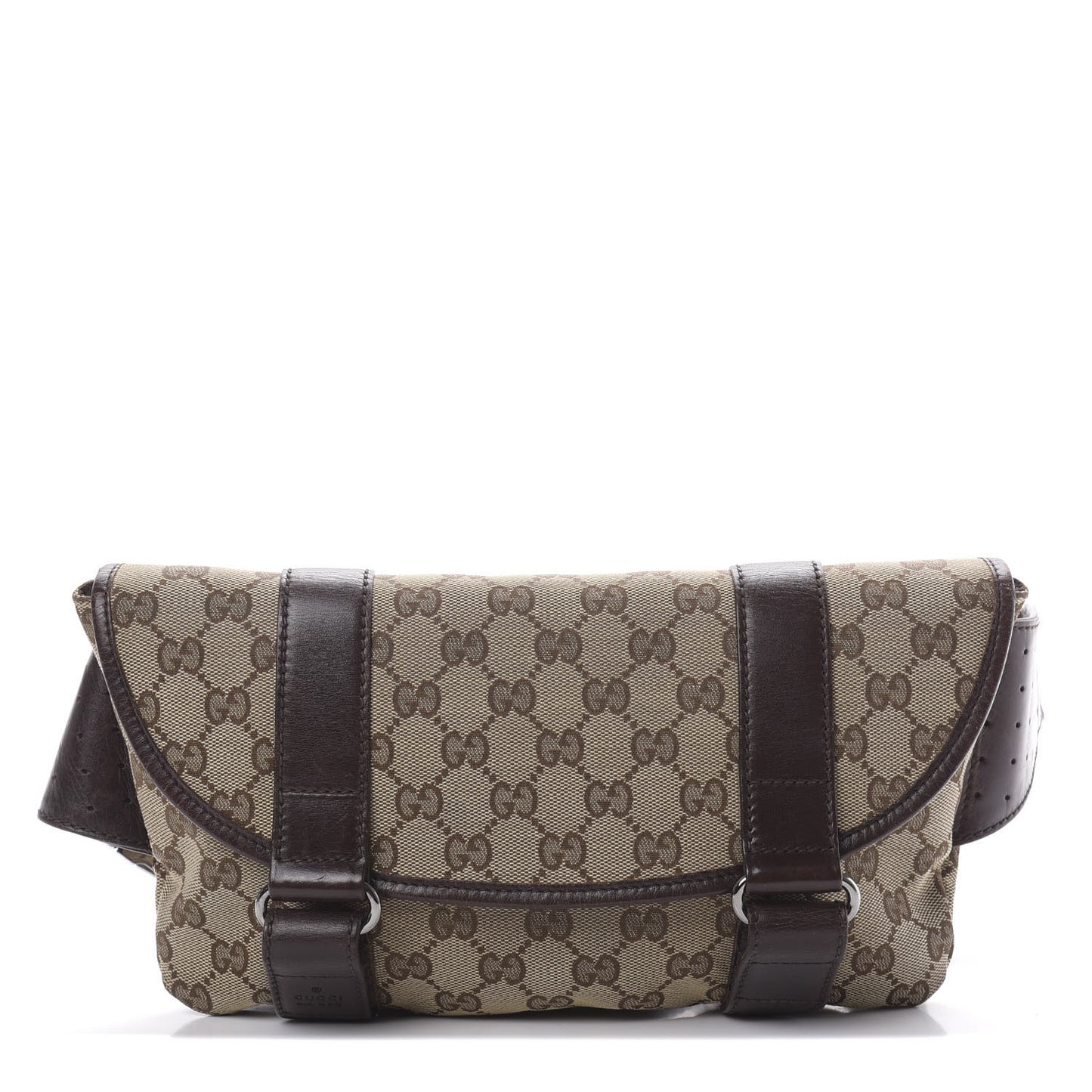 Monogram Waist Belt Bag Dark Brown
