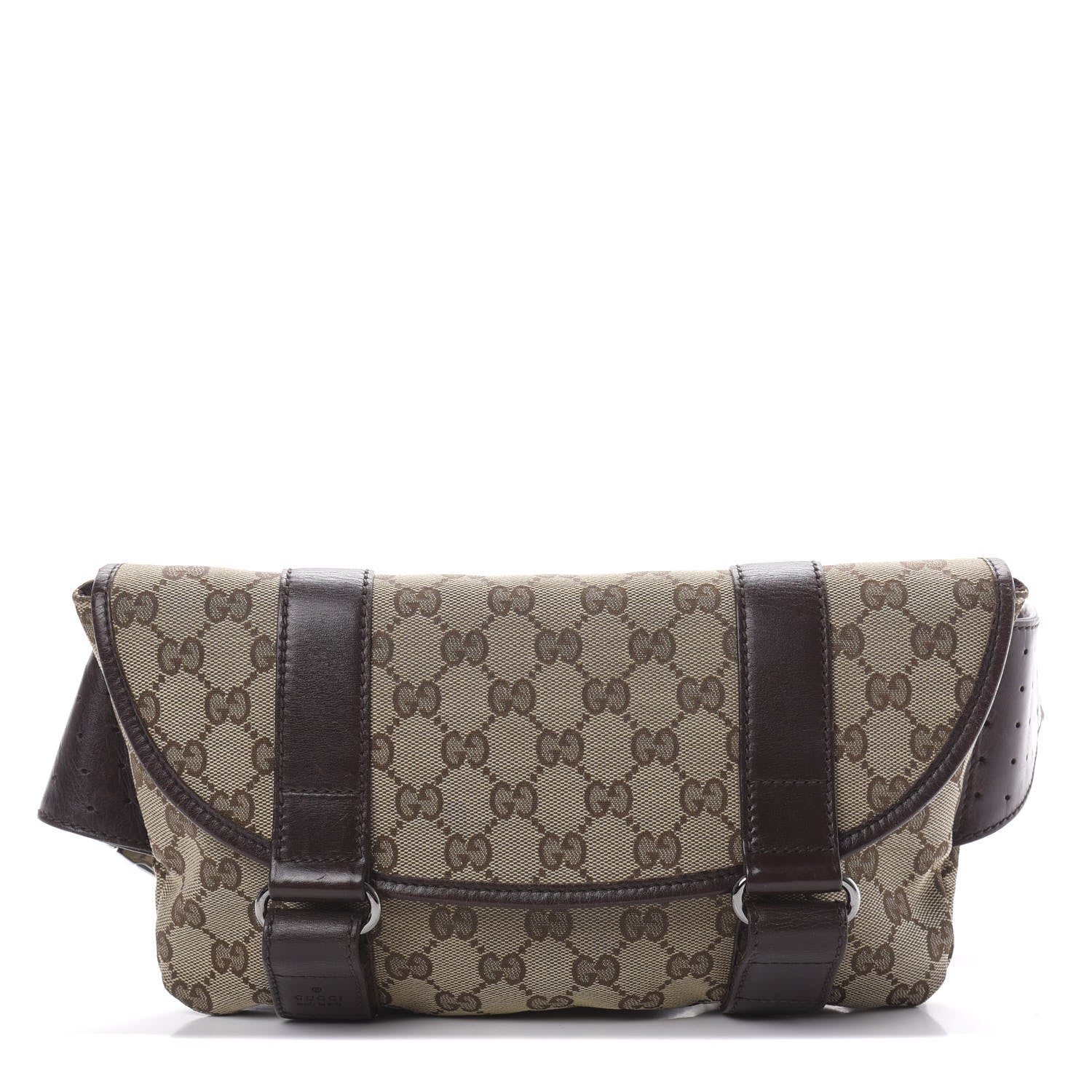Gucci Monogram Waist Belt Bag Dark Brown 1 of 12
