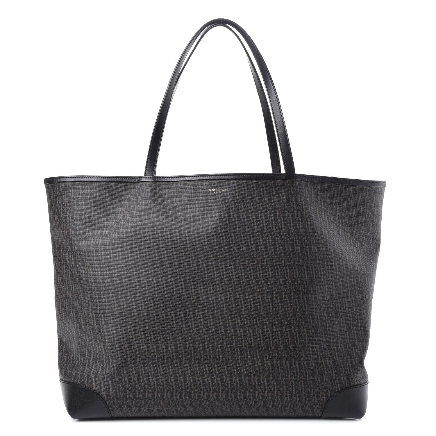 Saint Laurent Coated Canvas Large Shopping Tote Lino Nero Black 1 of 8