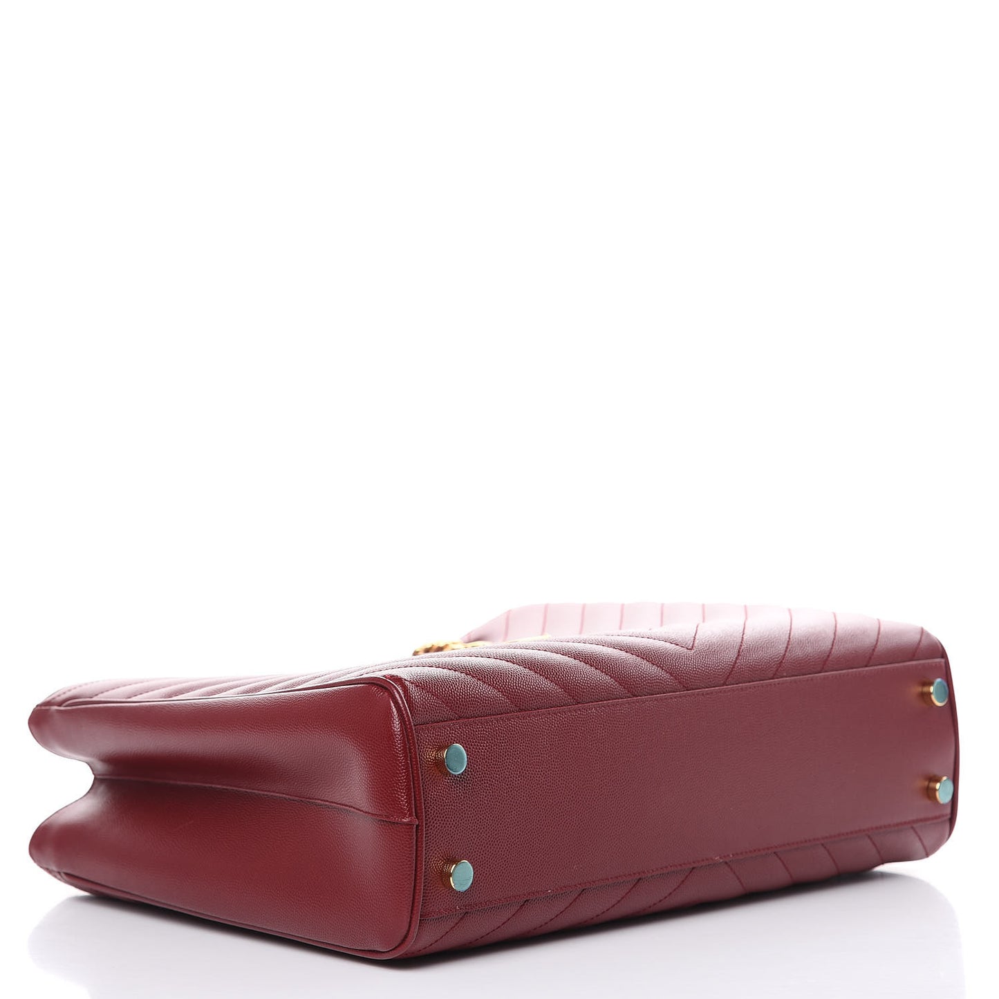 Grain De Poudre Matelasse Chevron Monogram Shopping Bag Oxblood