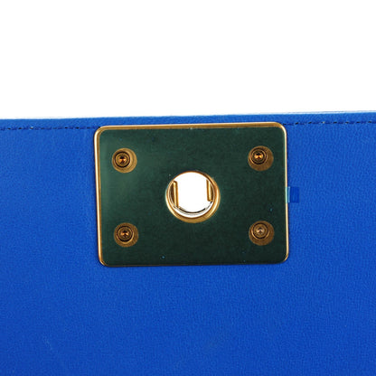 Chanel Lambskin Quilted Medium Boy Flap Blue 6 of 8