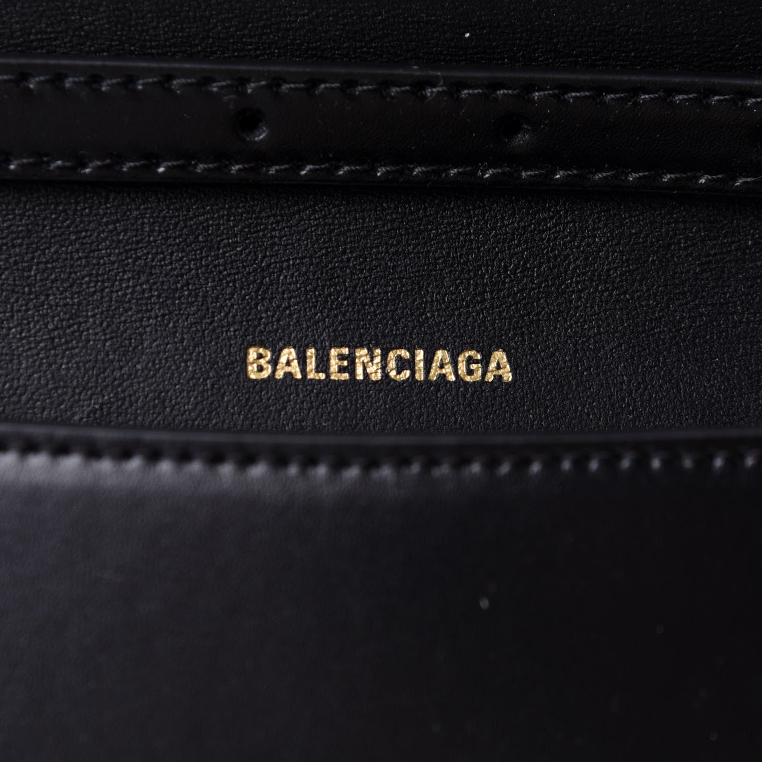 Balenciaga Shiny Box Calfskin Hourglass Stretch Sling Shoulder Bag Black 6 of 10