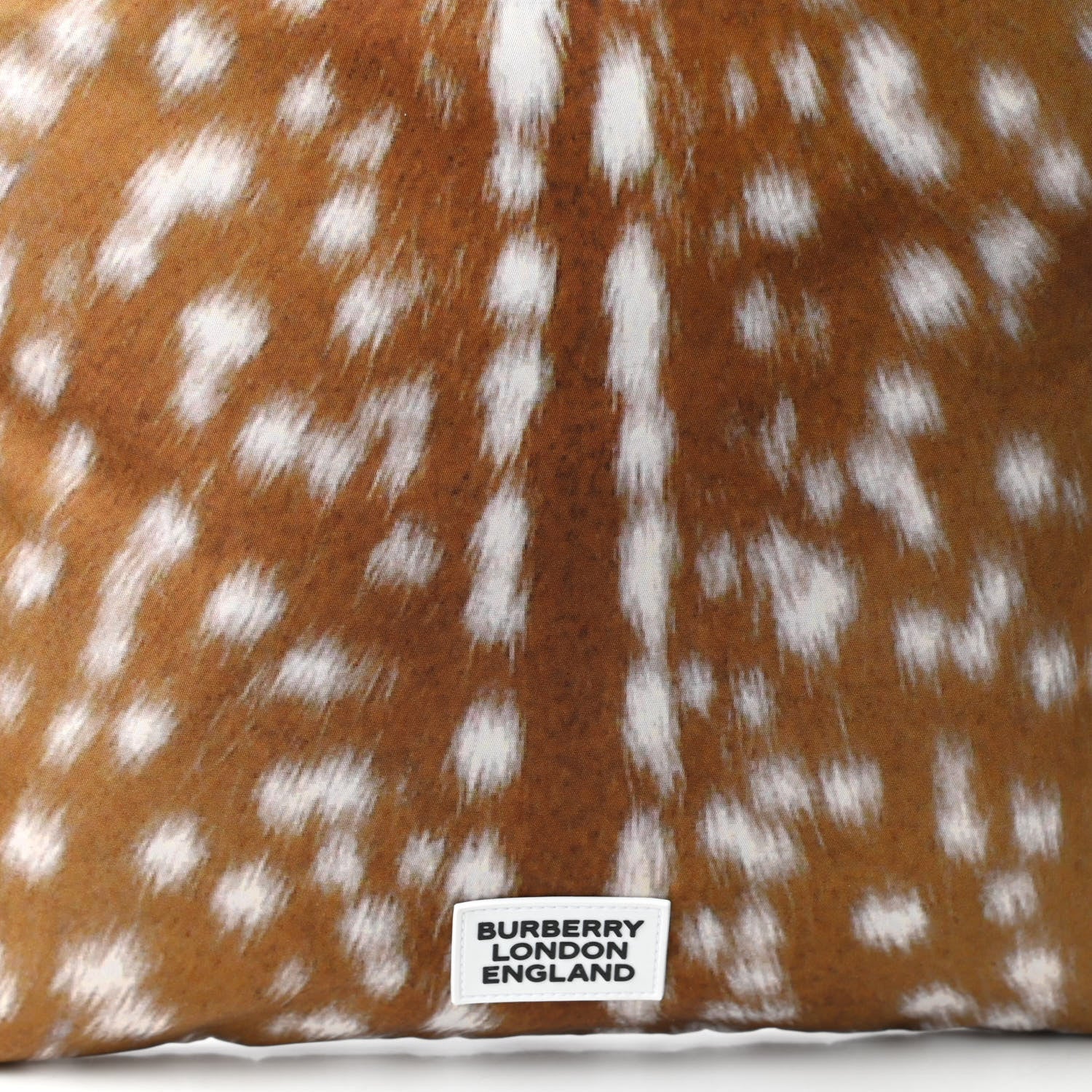 Burberry Nylon Deer Print Flat Tote Bag Black Brown 10 of 10