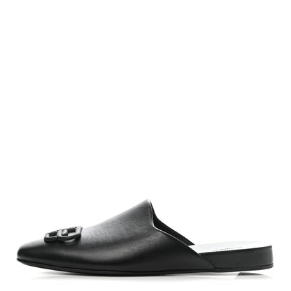 Balenciaga Smooth Calfskin Cozy BB Flat Carrera Mules 37 Black 1 of 9