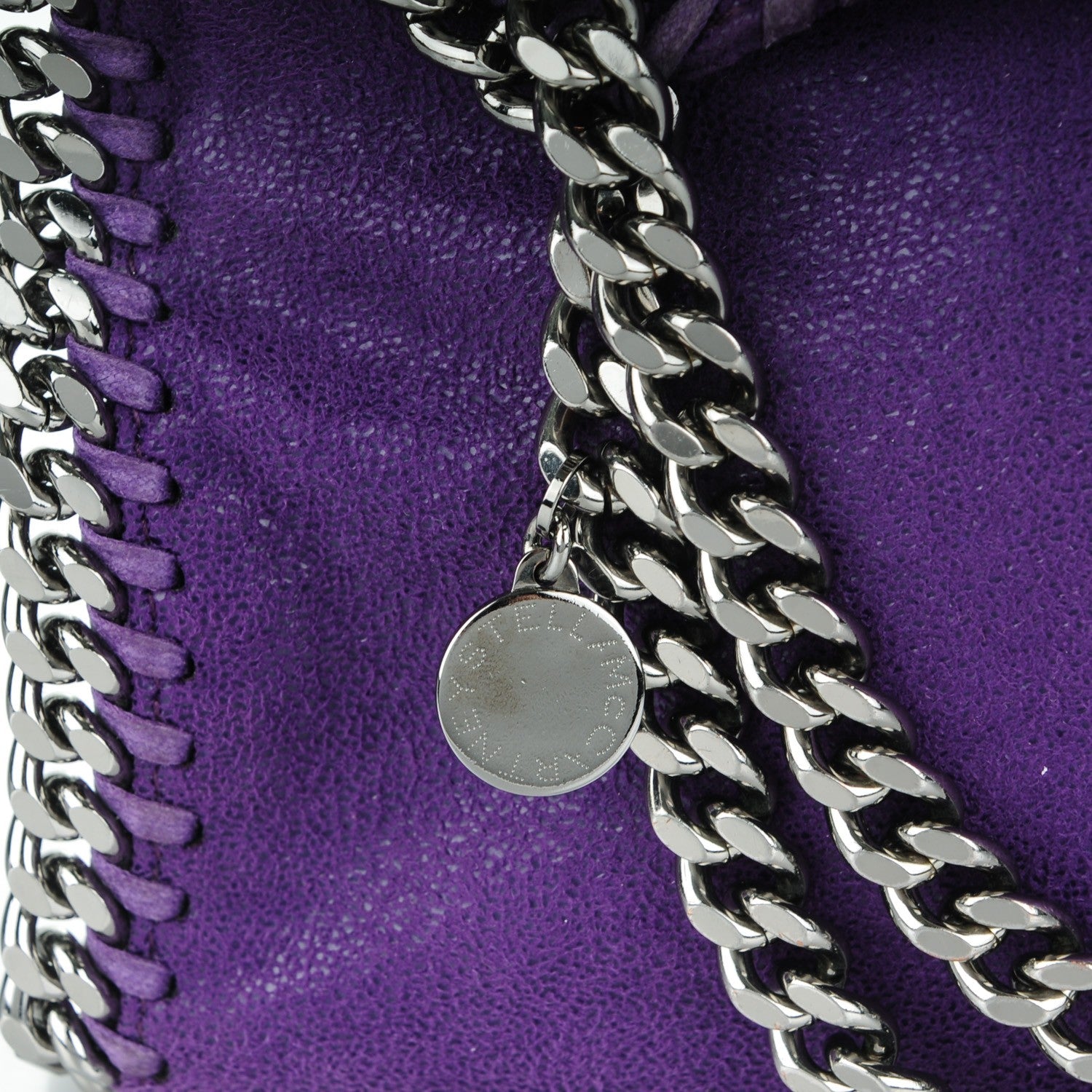 Stella McCartney Shaggy Deer Mini Falabella Tote Bright Purple 6 of 9