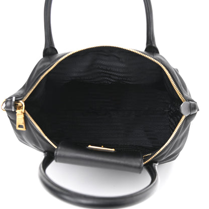 Prada Tessuto Nylon Saffiano Tote Black 5 of 9