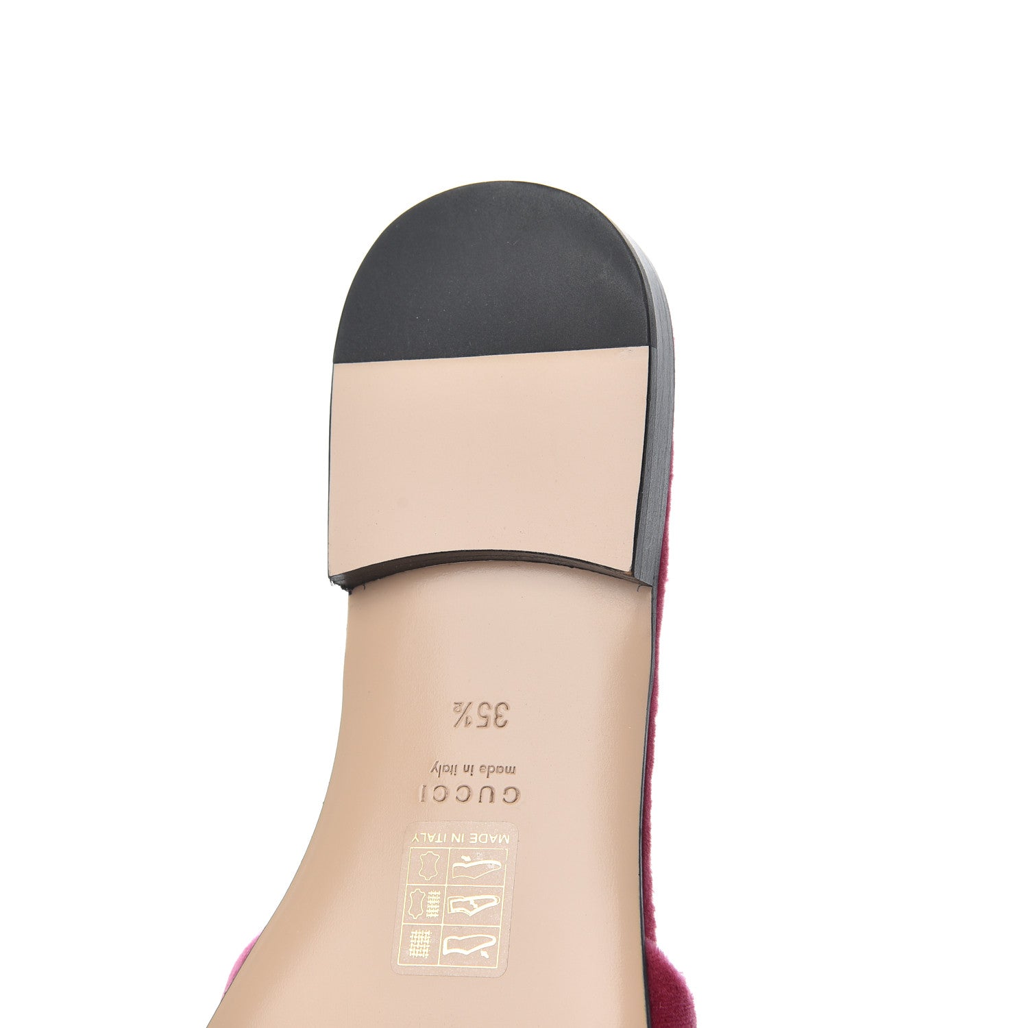Gucci Velvet Crystal Square G Madelyn Slide Sandals 35.5 Light Raspberry Rose 12 of 14