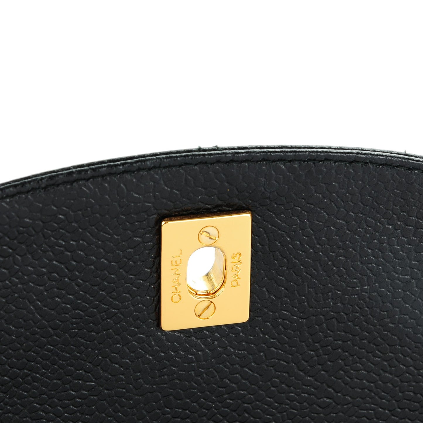 Caviar Quilted Camera Case Black