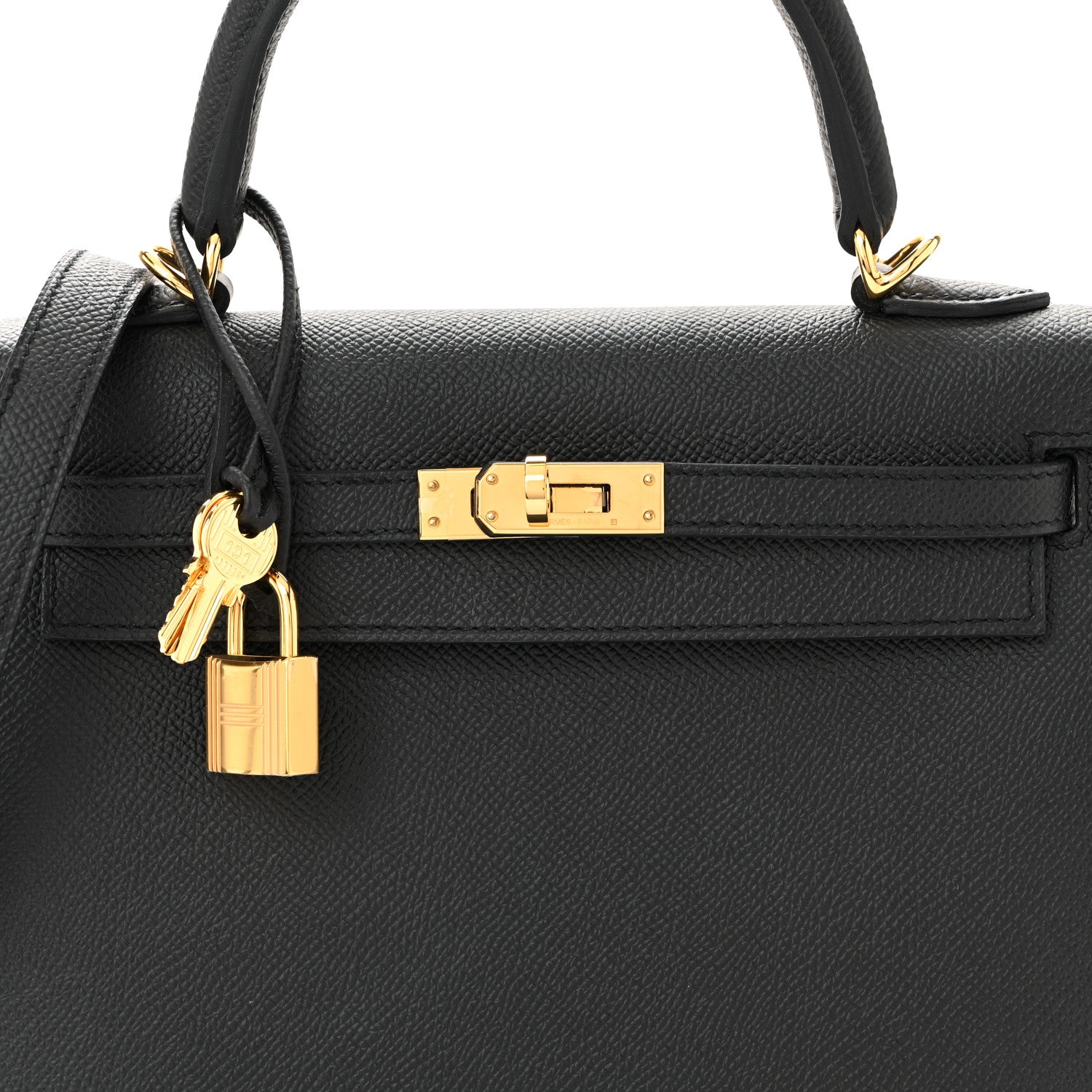 Hermes Epsom Kelly Sellier 25 Black 8 of 11