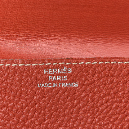 Hermes Togo Dogon Card Holder Sanguine White 6 of 6