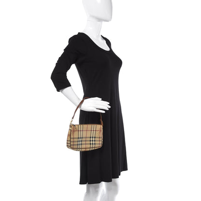 Burberry Haymarket Check Pochette Chocolate 2 of 12