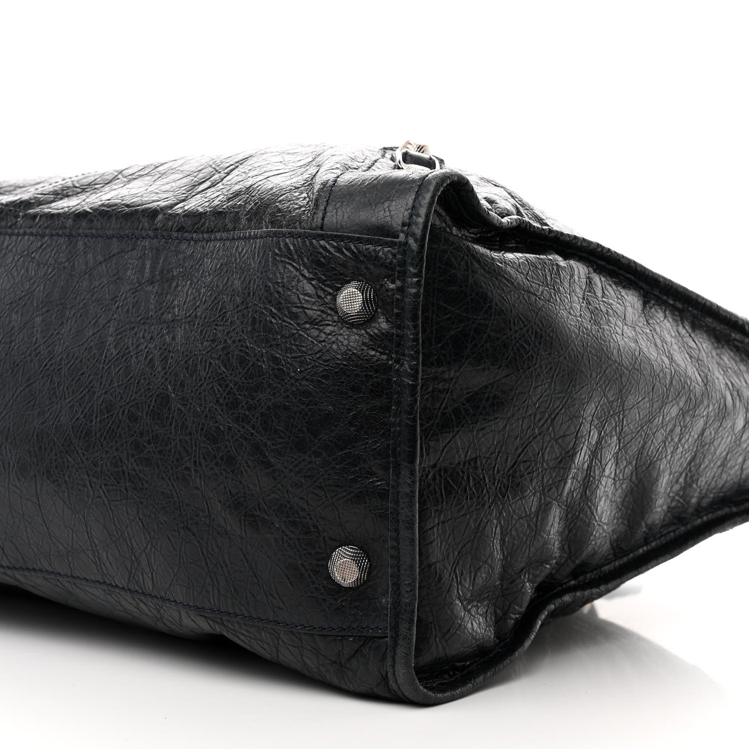 Balenciaga Agneau Giant 21 Silver Hardware Weekender Black 10 of 13