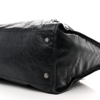 Balenciaga Agneau Giant 21 Silver Hardware Weekender Black 10 of 13