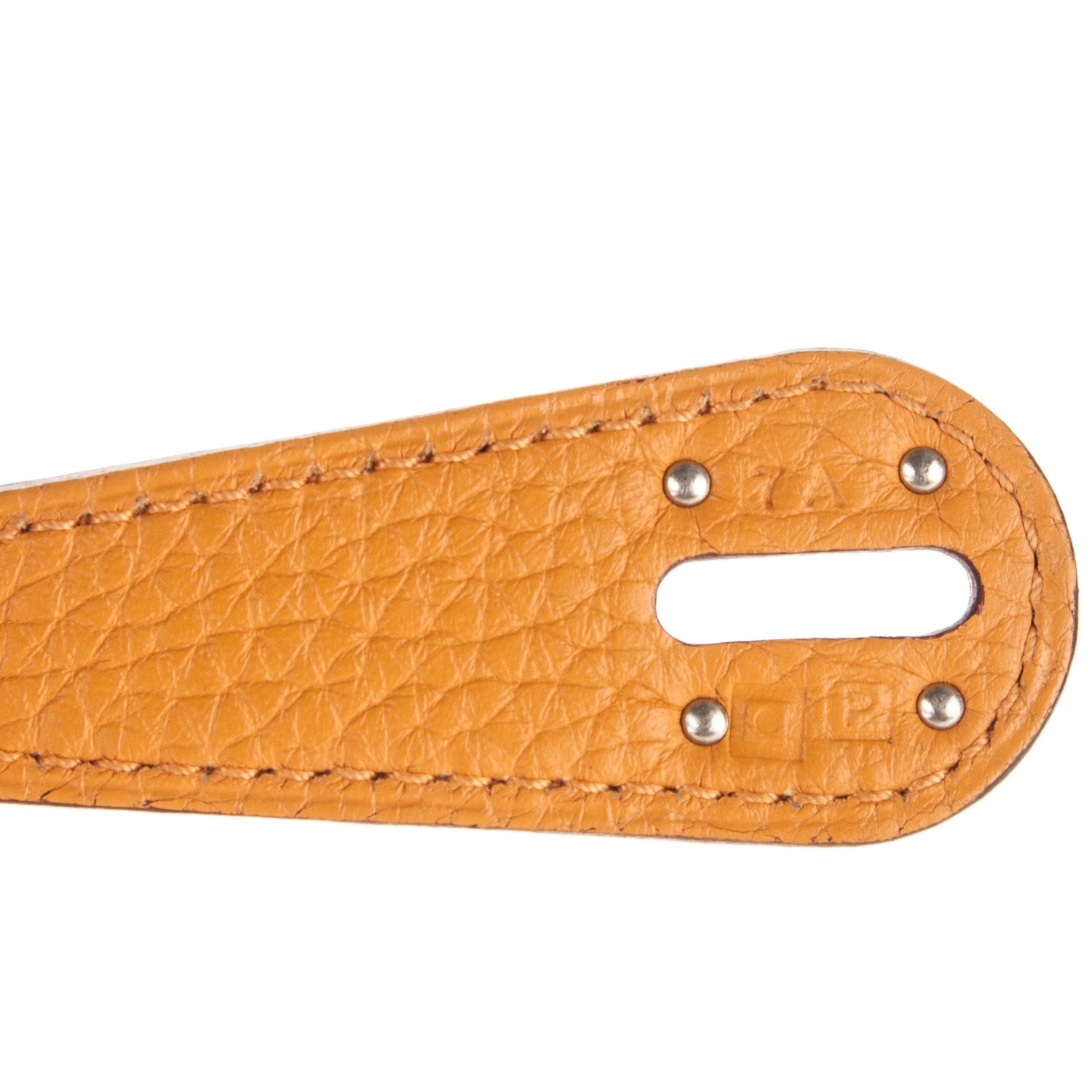 Hermes Taurillon Clemence Bi-Color Lindy 26 Orange Moutarde 7 of 7
