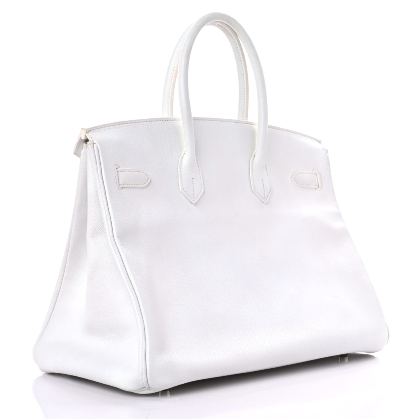 Epsom Birkin 35 White