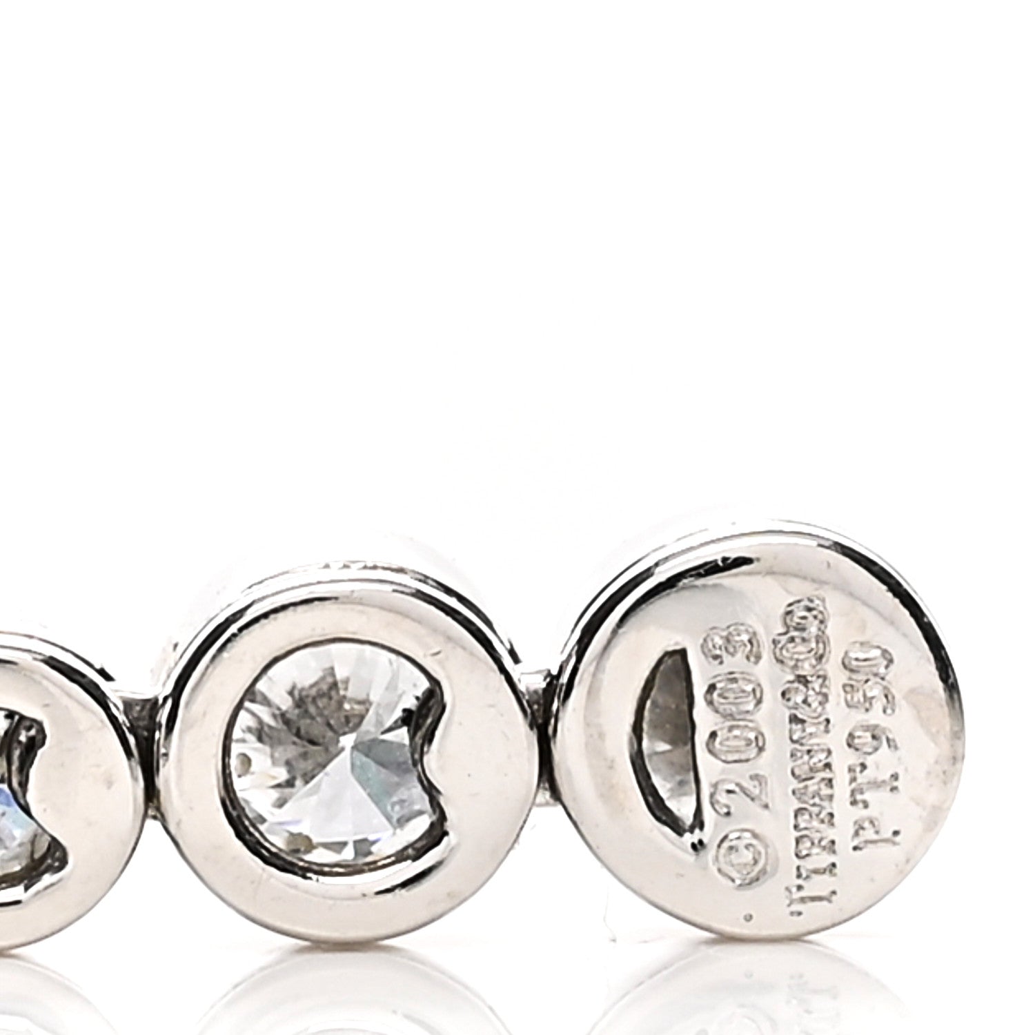 Tiffany Platinum Diamond Jazz Graduated Drop Earrings 4 of 4
