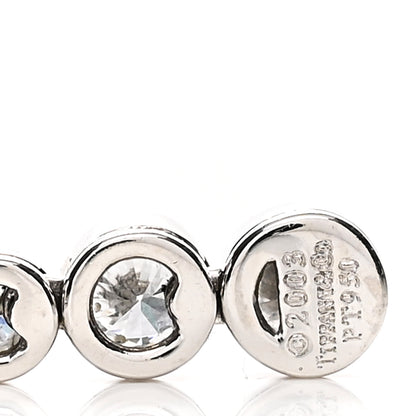 Tiffany Platinum Diamond Jazz Graduated Drop Earrings 4 of 4