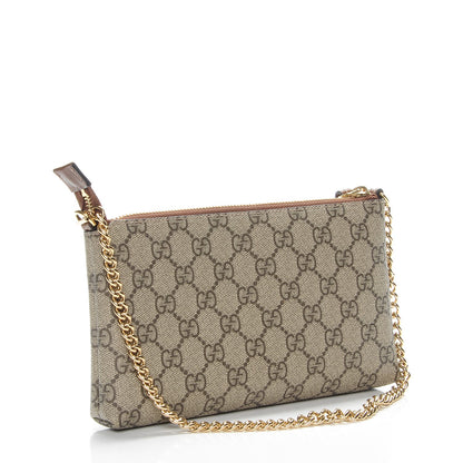 Gucci GG Supreme Monogram Wrist Wallet Brown 3 of 7