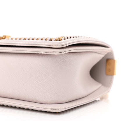 Chanel Caviar Quilted Chain Around Medium Boy Flap Light Purple 10 of 12