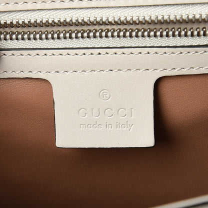 Gucci Calfskin Snakeskin Small Lilith Top Handle Bag White 10 of 11