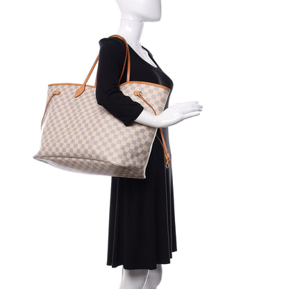 Louis Vuitton Damier Azur Neo Neverfull GM Rose Ballerine 2 of 14