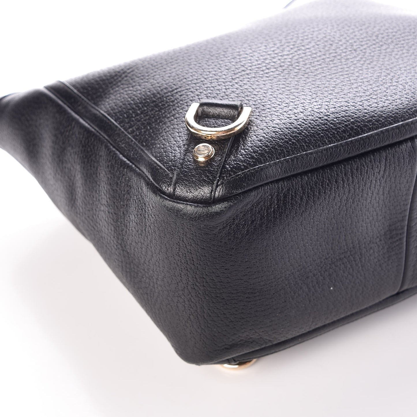 Calfskin Abbey Tote Black