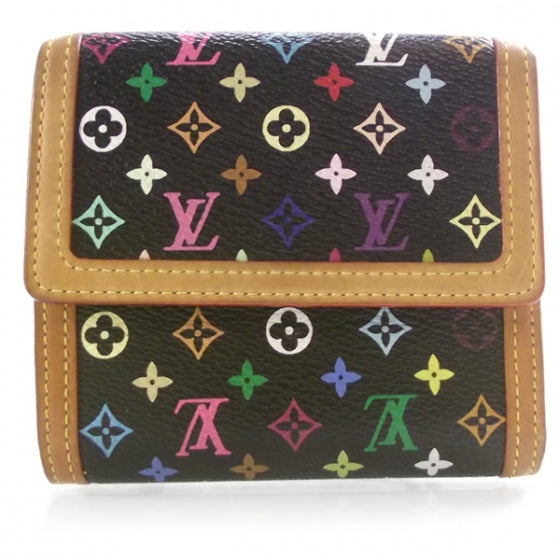 Monogram Multicolor Porte-Monnaie Billets Wallet Black