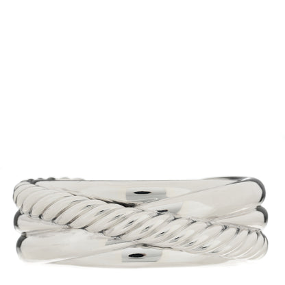 David Yurman Sterling Silver Crossover Cuff Bracelet 1 of 3