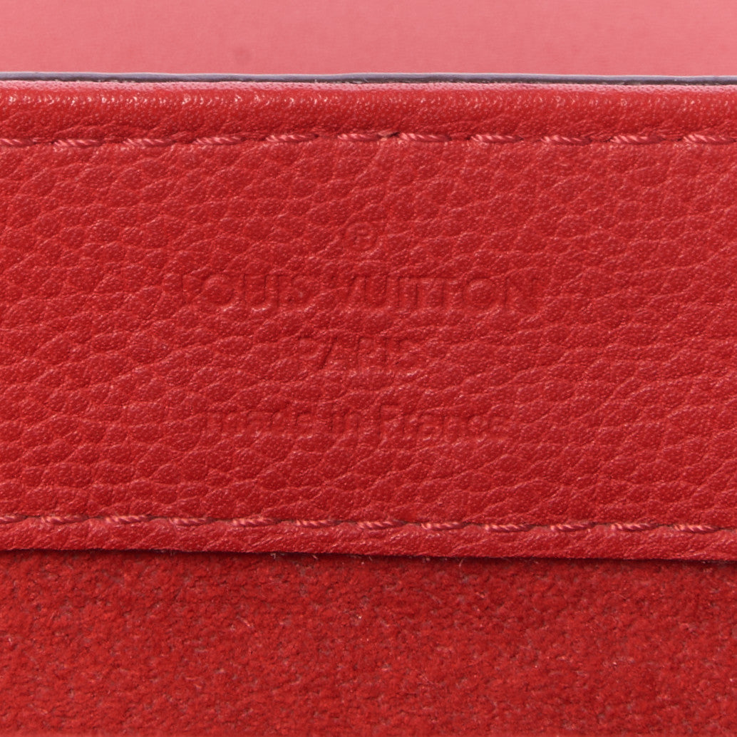 Monogram Cuir Plume Ecume Very Chain Bag Rubis Red