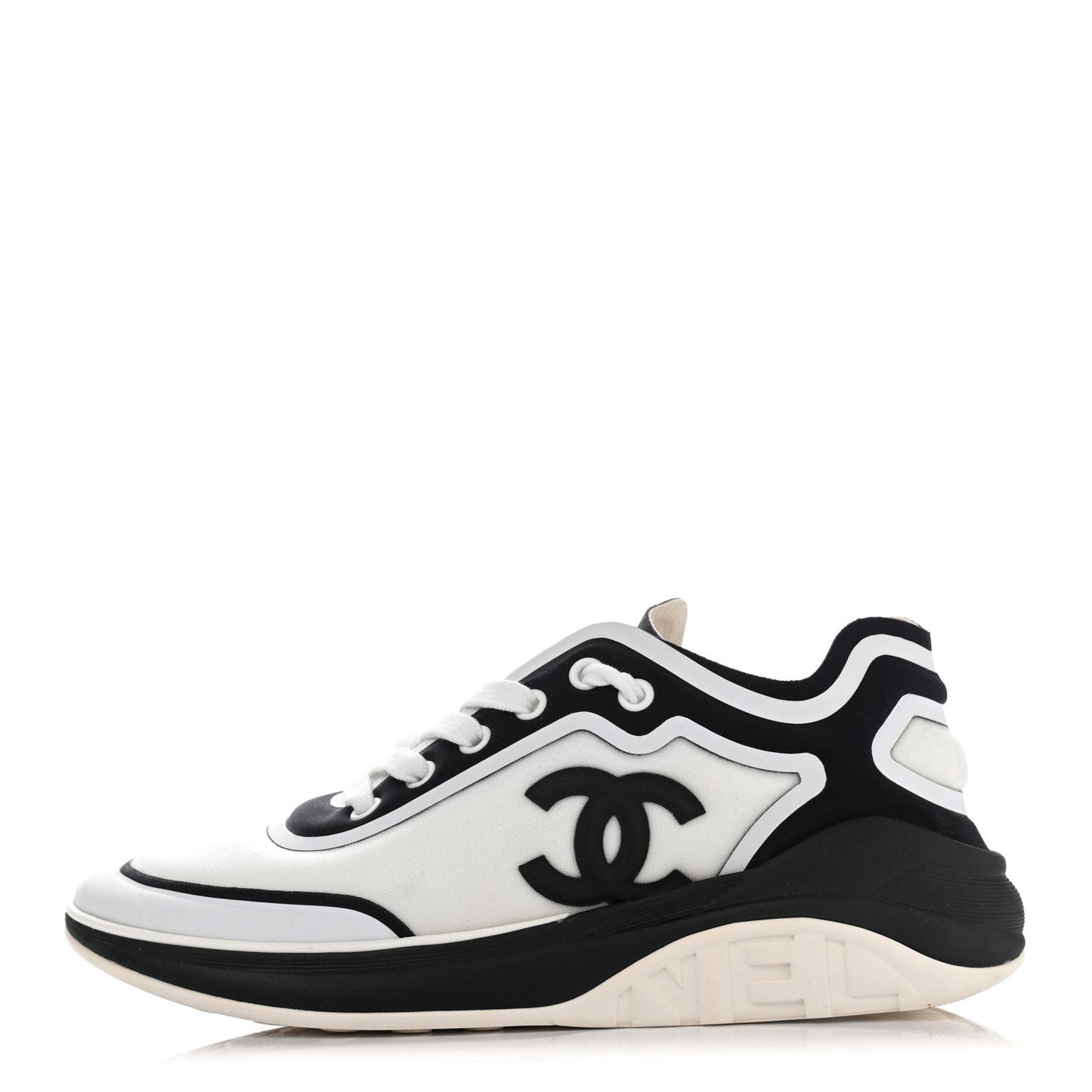 Lycra Womens CC Sneakers 36 White Black
