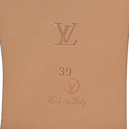 Louis Vuitton Monoglam Lock It Flat Mule 39 8 of 9