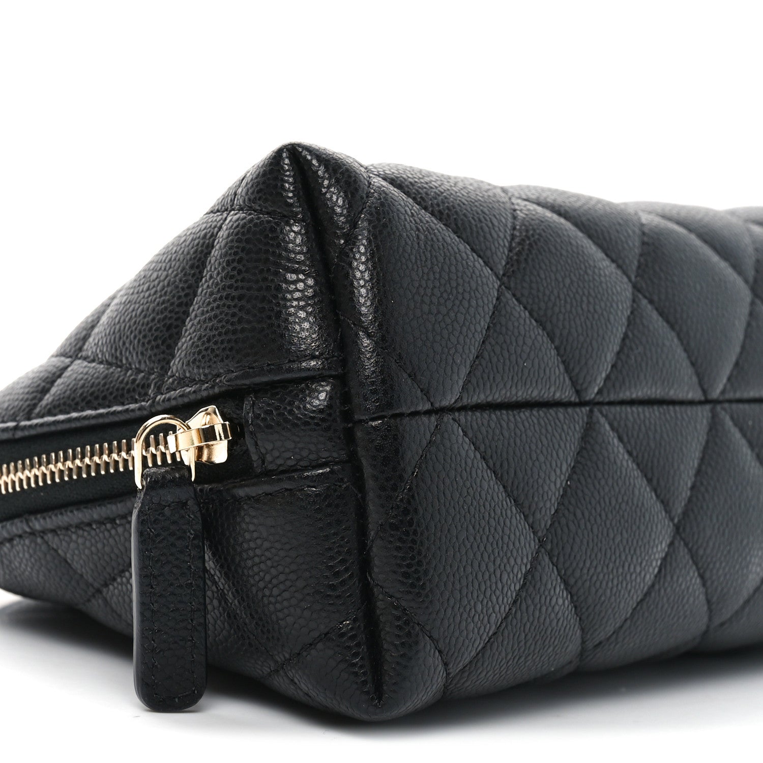 Chanel Caviar Quilted Cosmetic Case Black 7 of 9