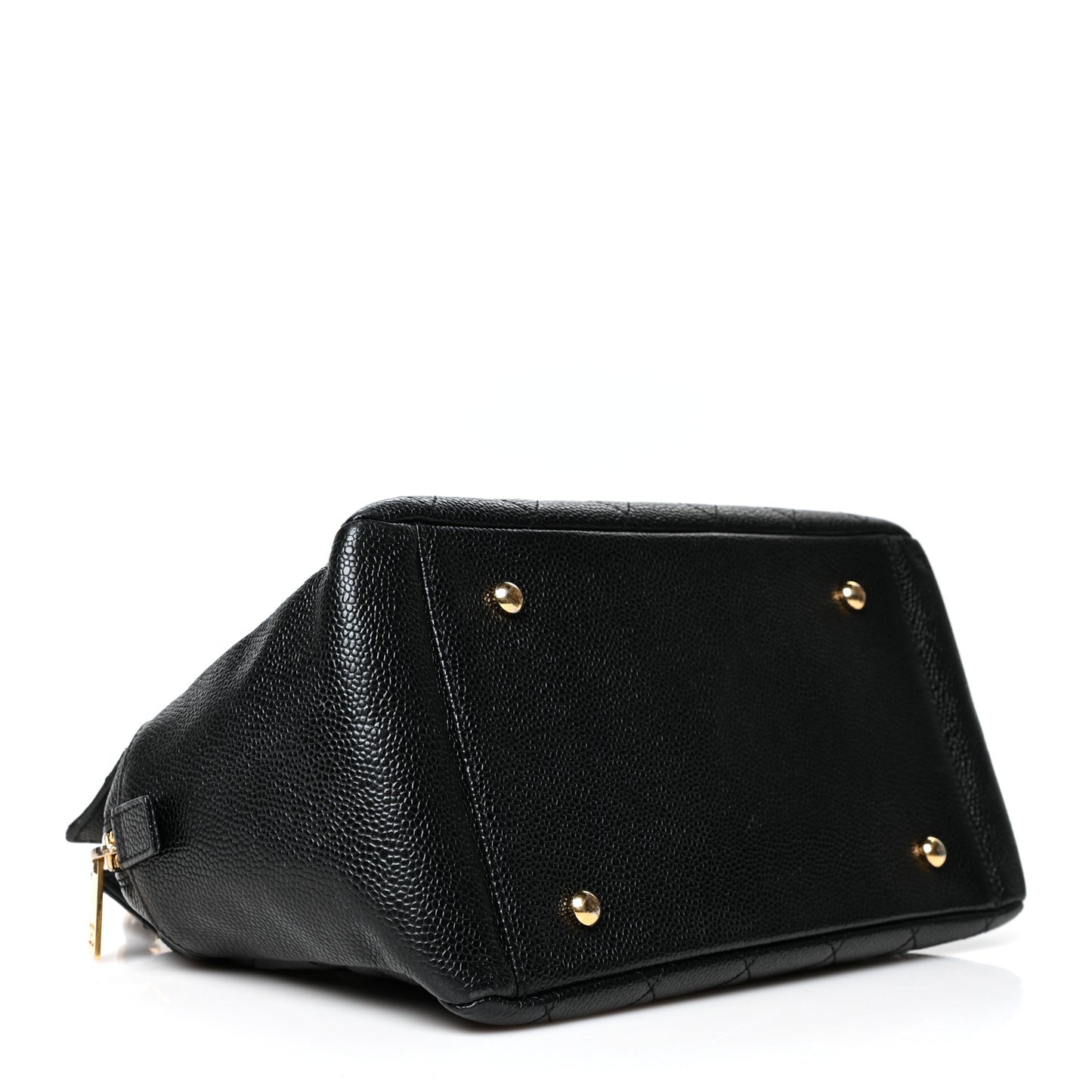 Caviar Quilted Petit Timeless Tote PTT Black