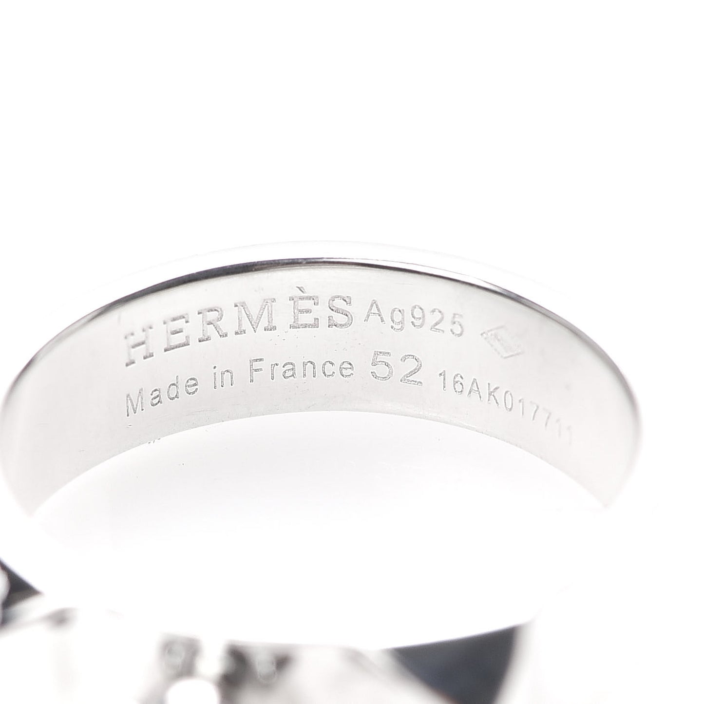 Sterling Silver PM Collier De Chien Ring 52 6
